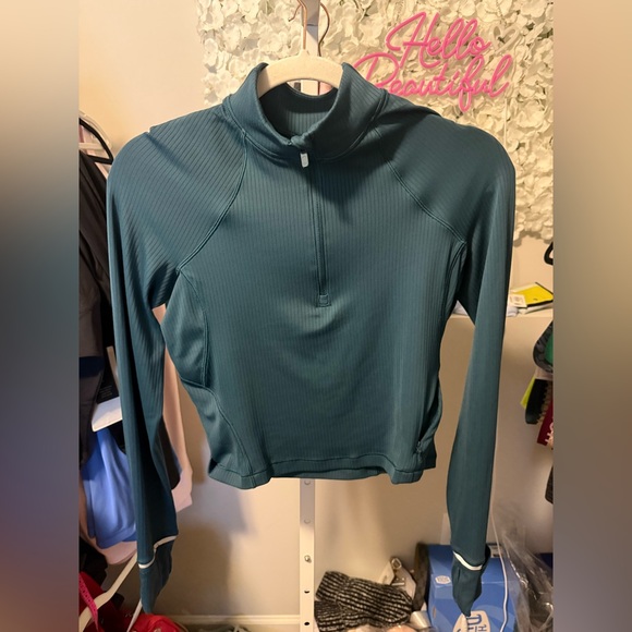 Lululemon It’s Rulu Run Ribbed Cropped Half-zip - Picture 4 of 7